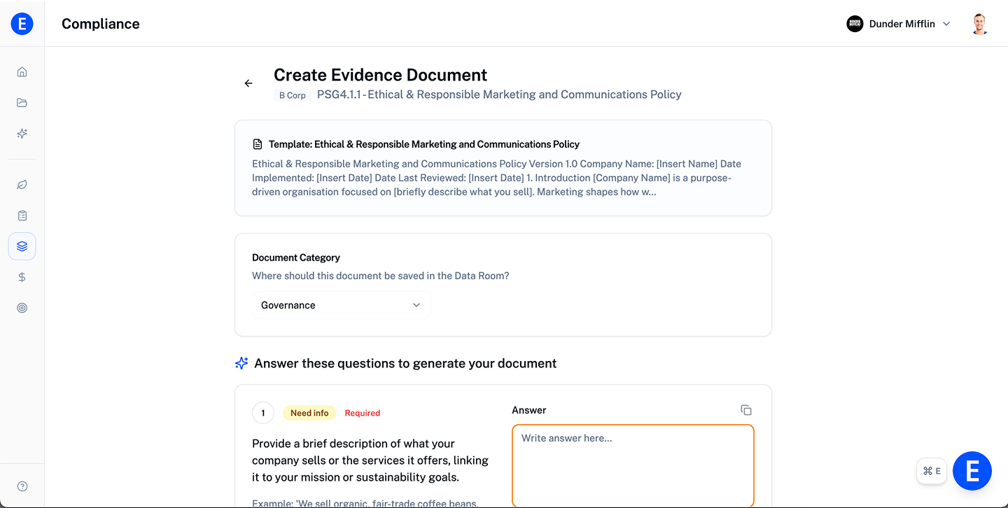 Policy Creation in Minutes
